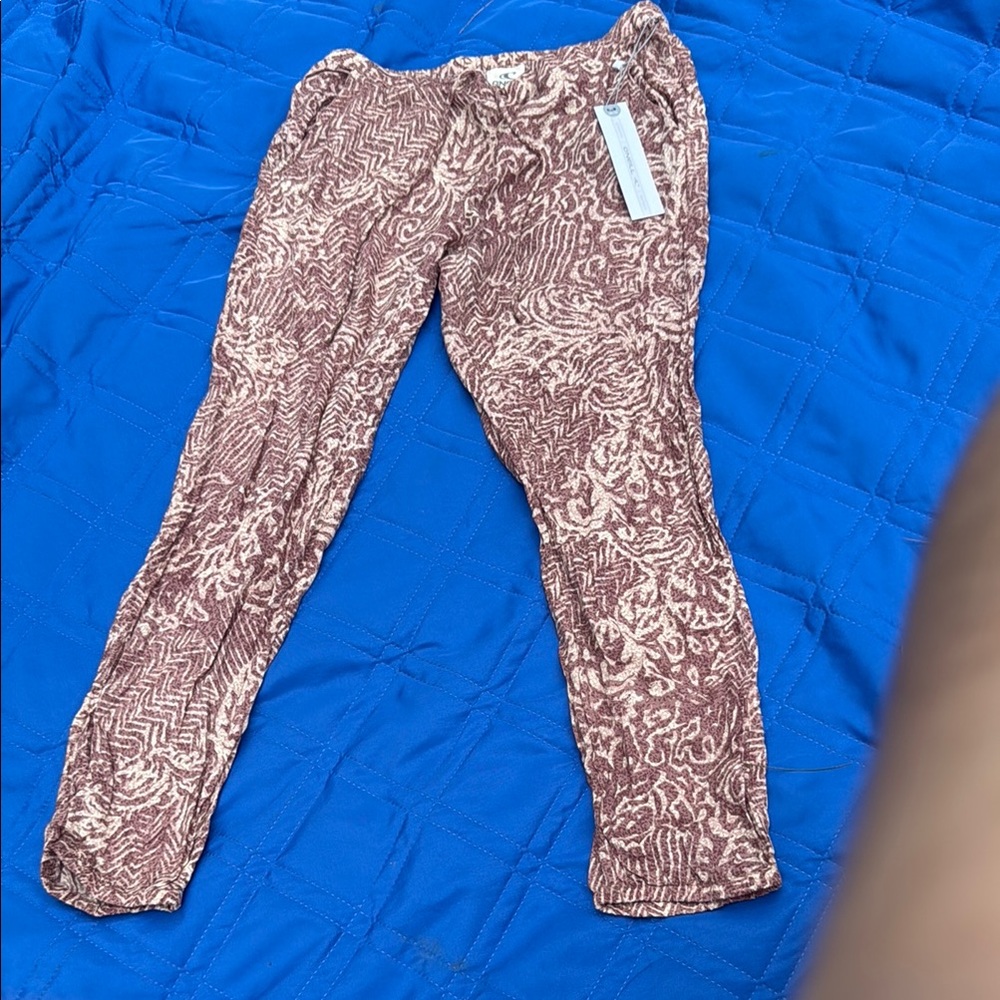 Patterned Pink and Cream Pants